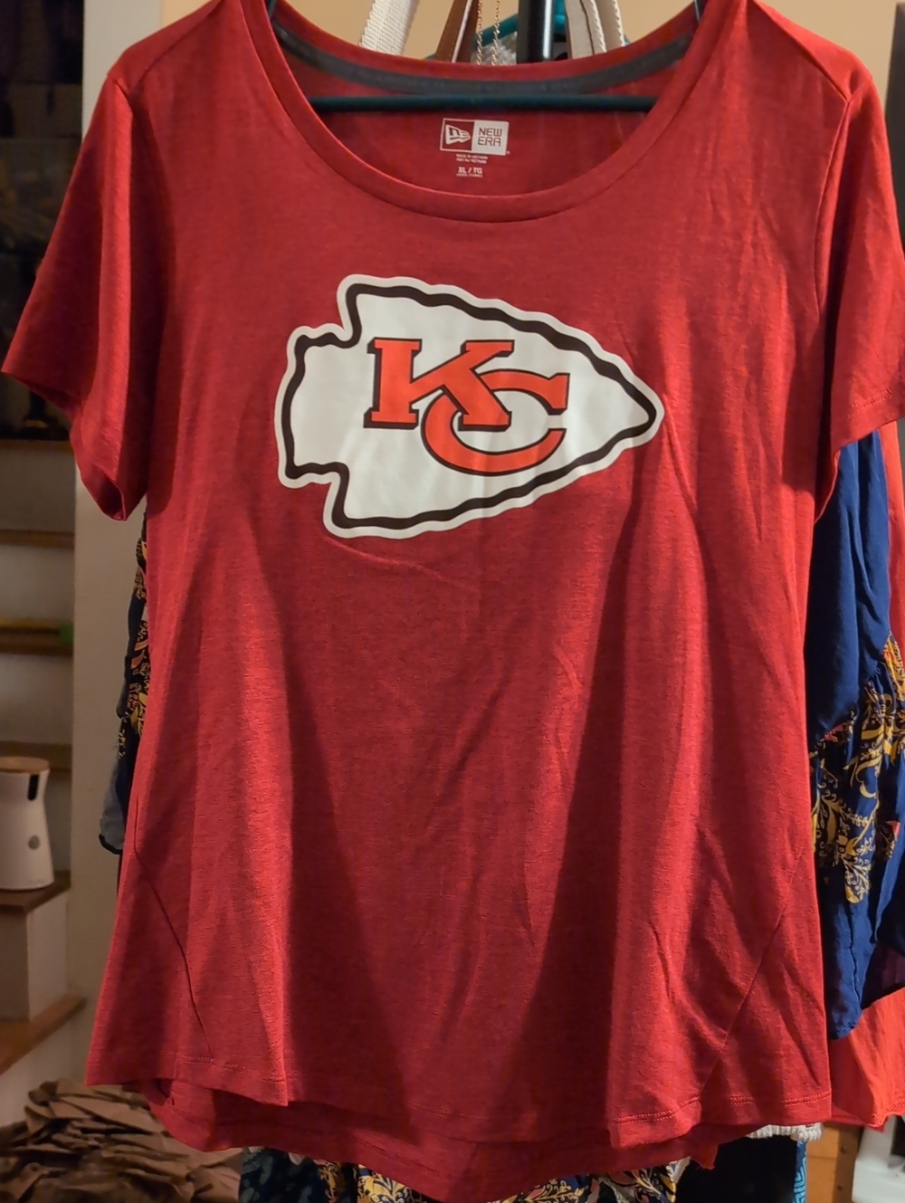 New Era Kansas City Chiefs Red Women's Scoop Neck Tee